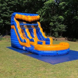 15' Wet/Dry Double Lane Slide